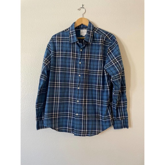 American Eagle Other - American Eagle Size XL Mens Blue Shirt Check Button Down Casual Long Sleeve